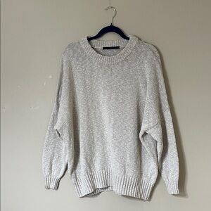 Jenni Kayne Heather Gray Crew Neck Sweater